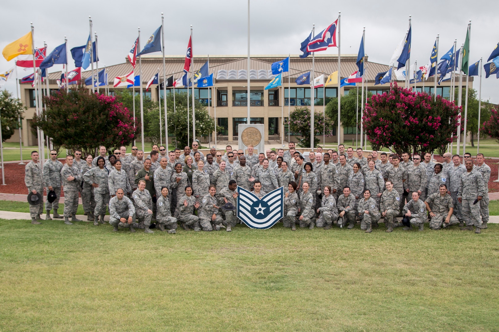 More than 100 staff sergeants from Joint Base San Antonio-Lackland were selected for promotion to the rank of technical sergeant. (U.S. Air Force Photo by Joshua Rodriguez)