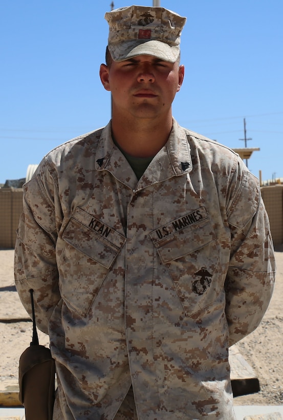 Cpl. Michael Kean, a landing support specialist with Combat Logistics Regiment 45, is considered an “outstanding Marine” by his superiors and respected by his peers because of his commitment to working above and beyond his required duties and ability to lead the Marines under his charge throughout his career and during Integrated Training Exercise 4-14. ITX 4-14 is a cornerstone of the Marine Air-Ground Task Force Training Program and is the largest annual Marine Corps Reserve training exercise that helps sharpen skills for Reserve units. Kean’s ultimate goal is to one day become a Marine officer after gaining more experience leading Marines as a noncommissioned officer. (Photo by Sgt. Adwin Esters/Released) 141306-M-JL916-108