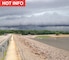 View of a storm from on top of the dam at Coralville Lake in Coralville, Iowa.