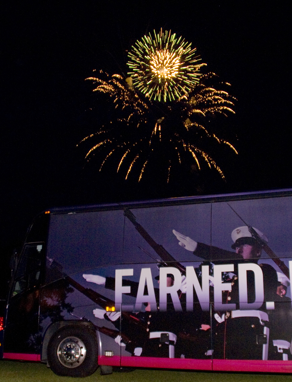 Fireworks lit up the sky over Boyett Park Friday as thousands of spectators took part in Marine Corps Logistics Base Albany’s annual Independence Day celebration, here, June 27.