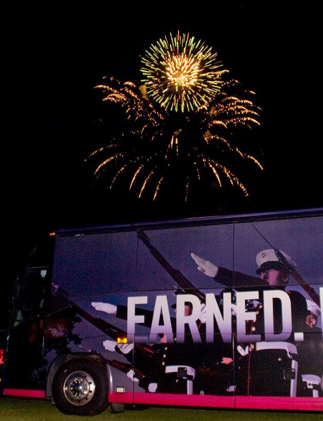 Fireworks lit up the sky over Boyett Park Friday as thousands of spectators took part in Marine Corps Logistics Base Albany’s annual Independence Day celebration, here, June 27.