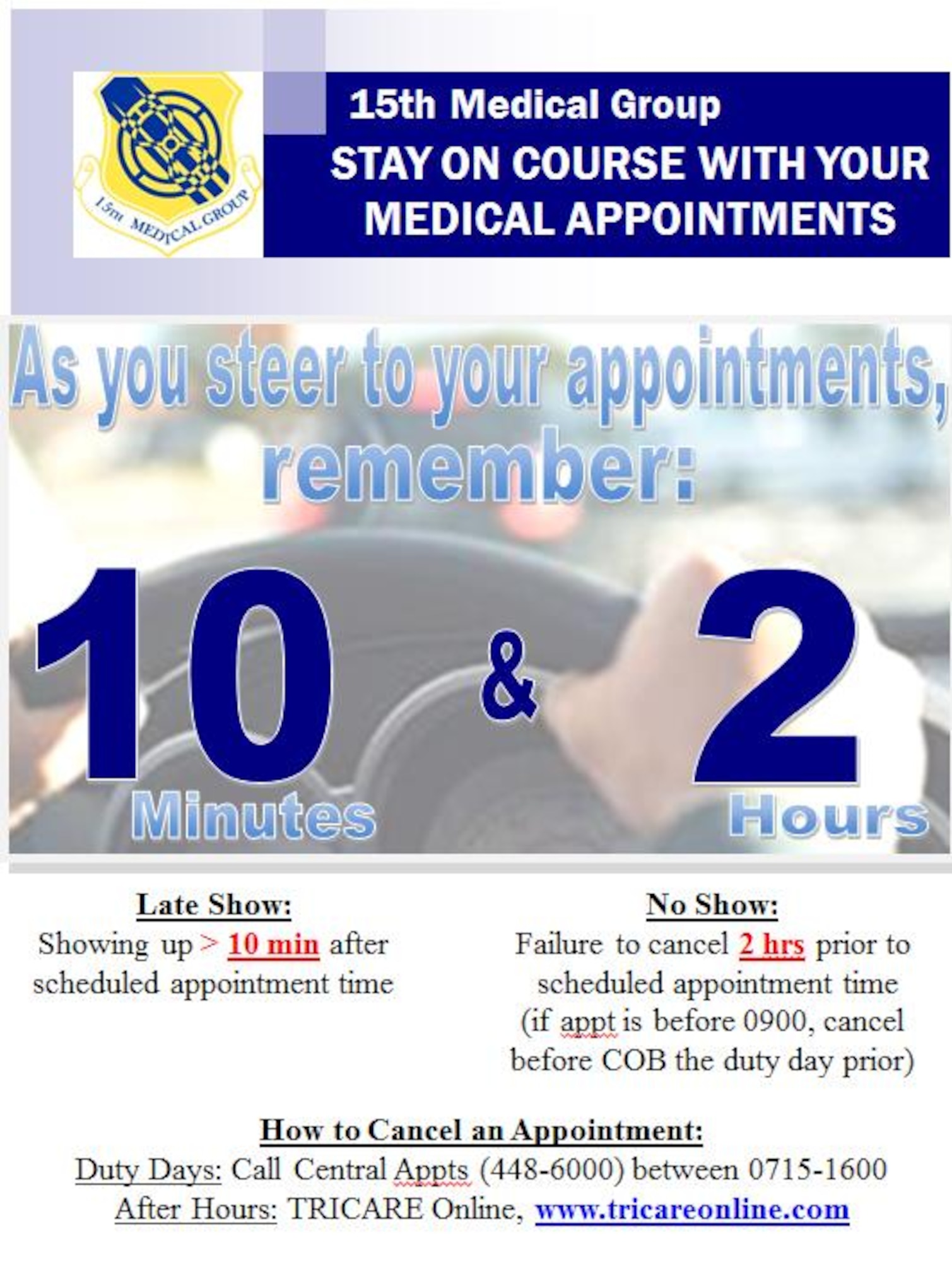 15th MDG updates appointment policies. (Courtesy photo)