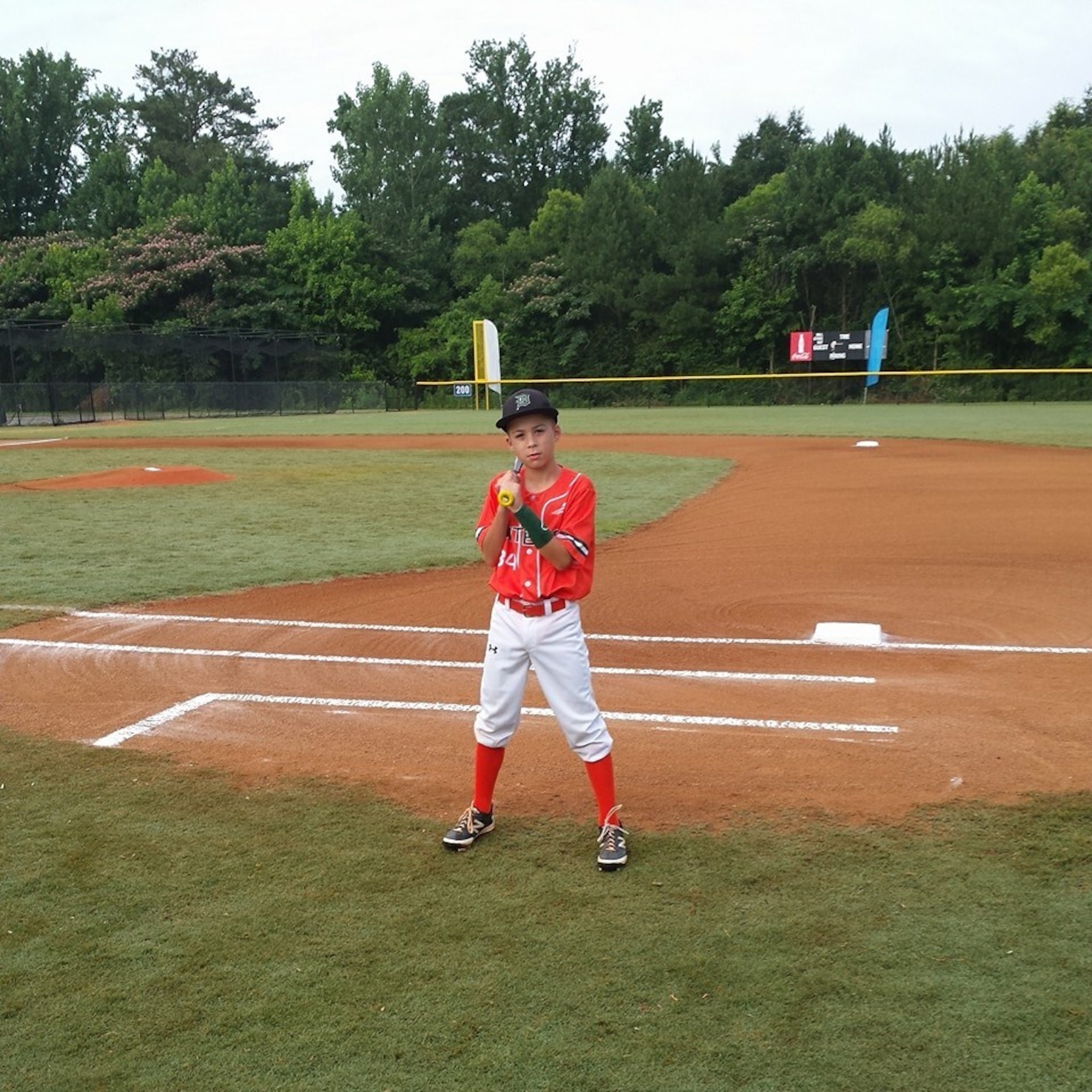 Evan Siary, pitcher for the Dirtbags, holds his game-ball after throwing a
no-hitter in the opening round of the USSSA World Series in Birmingham,
Ala., 27 June. His team took second place out of 14 teams in the tournament.
(Courtesy photo)
