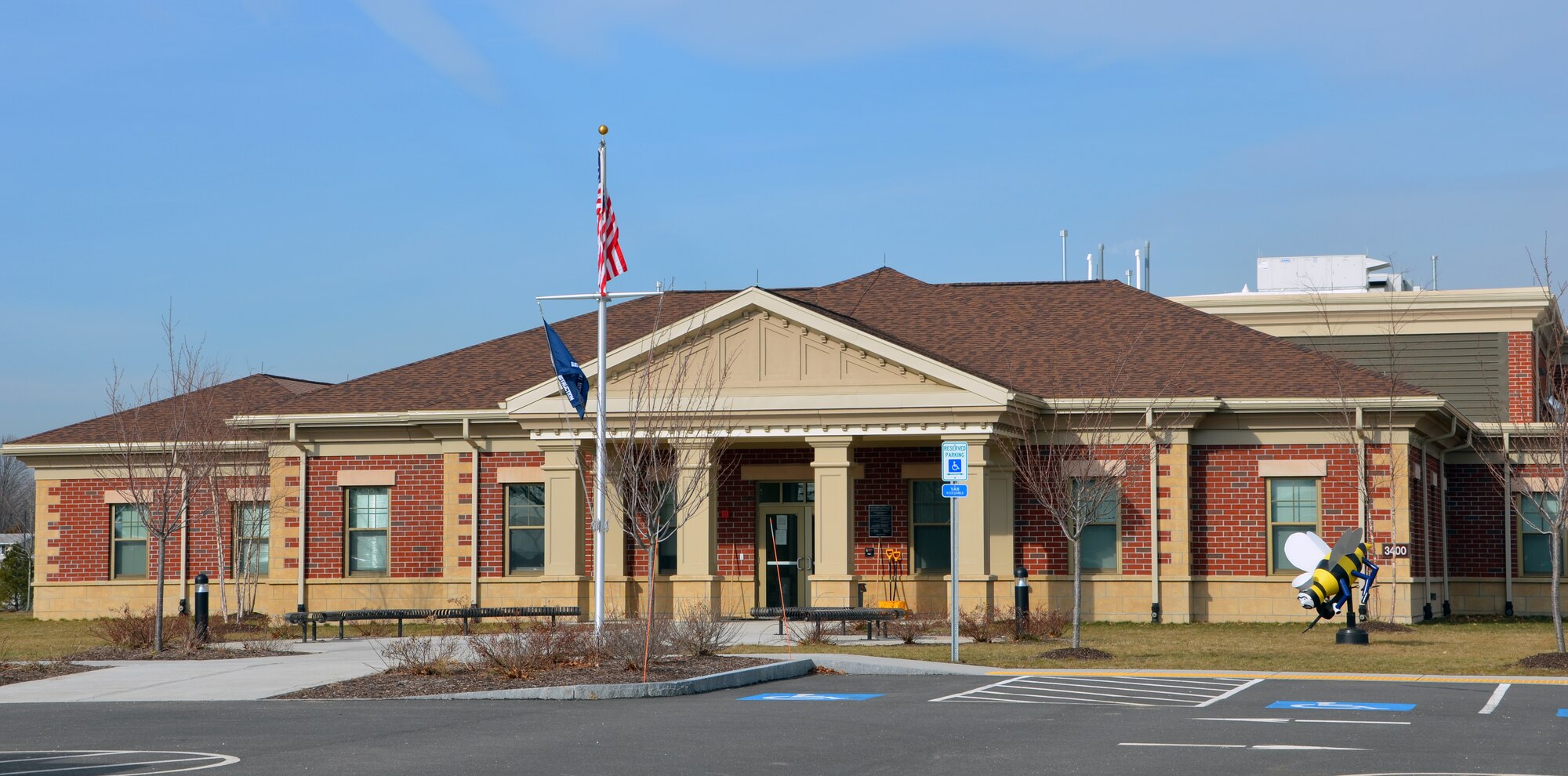 The Naval Mobile Construction Battalion-27 building, the Naval Reserve Seabees at Westover. (U.S. Air Force photo/SSgt. Kelly Goonan)
