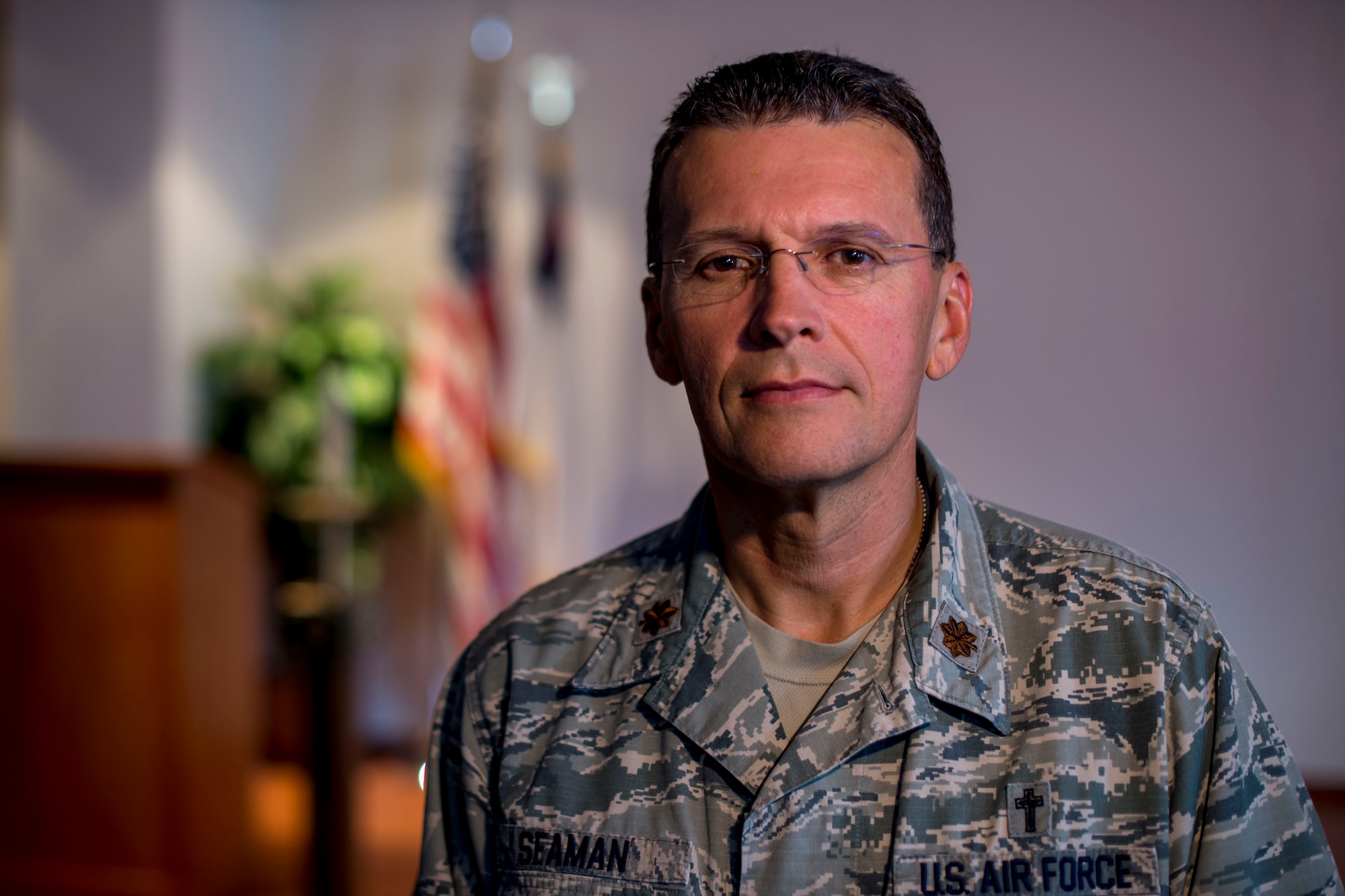 This week's Rock Solid Warrior is Chaplain, Maj. Michael Seaman. Seaman is a chaplain with the 386th Air Expeditionary Wing. The San Antonio, Texas native is deployed from the 78th Air Base Wing, Robins Air Force Base, Georgia.    