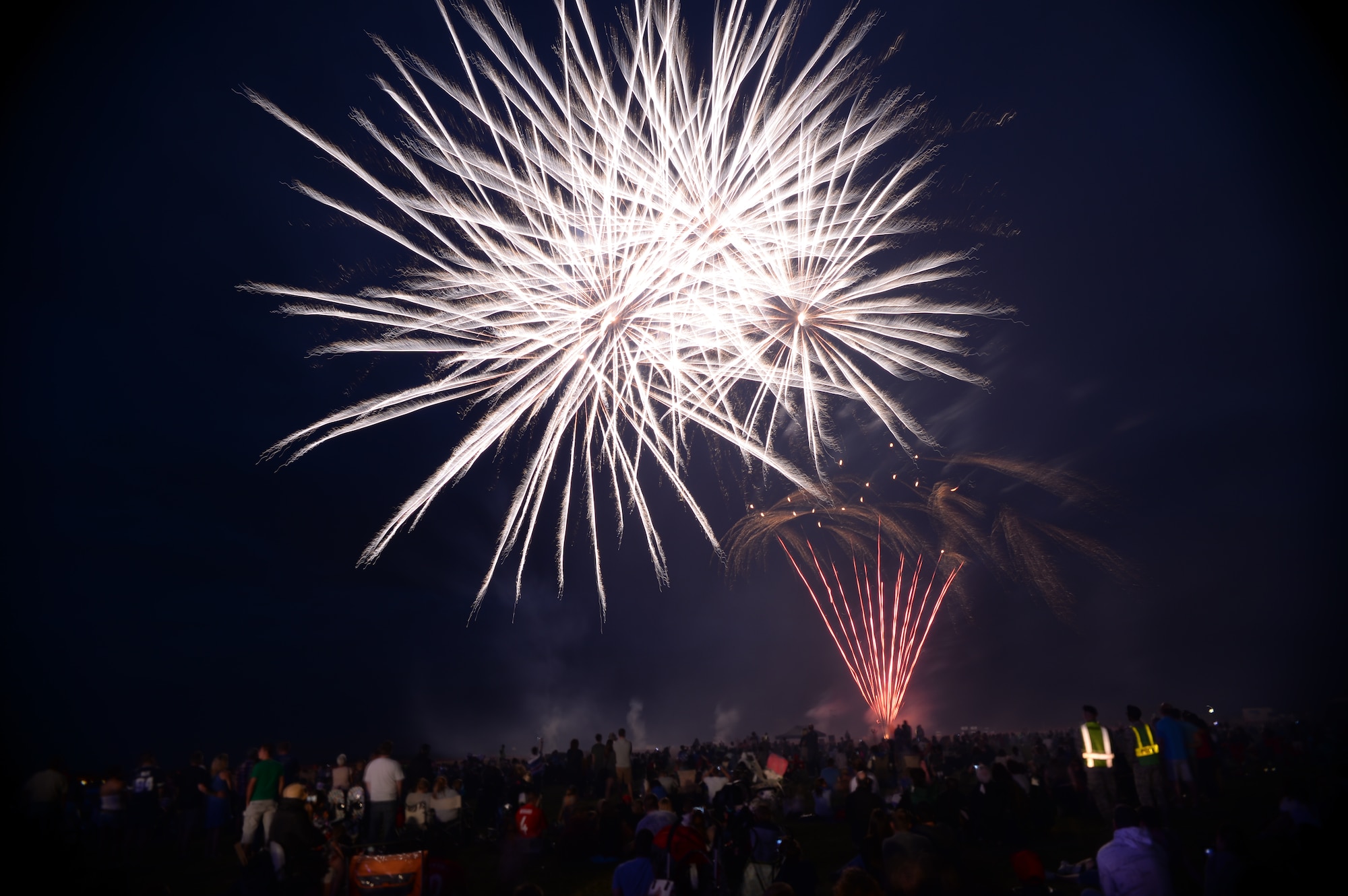 Royal Air Force Feltwell, England, hosted a celebration July 4, 2014. The free, public event featured many events and activities, including rides, games, food booths, an aerial demonstration from the RAF Red Arrows, and a fireworks display. (U.S. Air Force photo by Staff Sgt. Emerson Nuñez/Released)