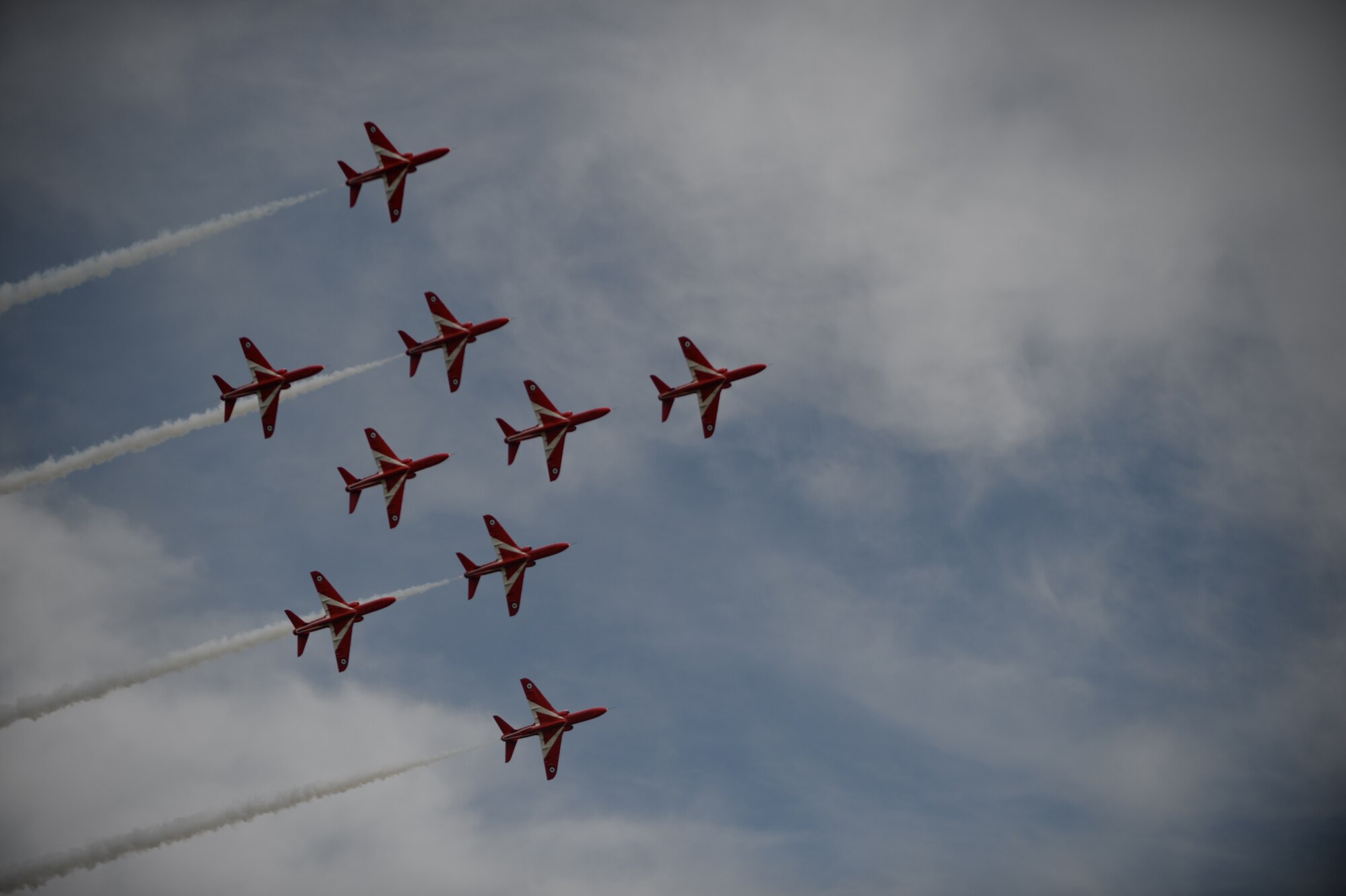 Royal Air Force Feltwell, England, hosted a celebration July 4, 2014. The free, public event featured many events and activities, including rides, games, food booths, an aerial demonstration from the RAF Red Arrows, and a fireworks display. (U.S. Air Force photo by Staff Sgt. Emerson Nuñez/Released)