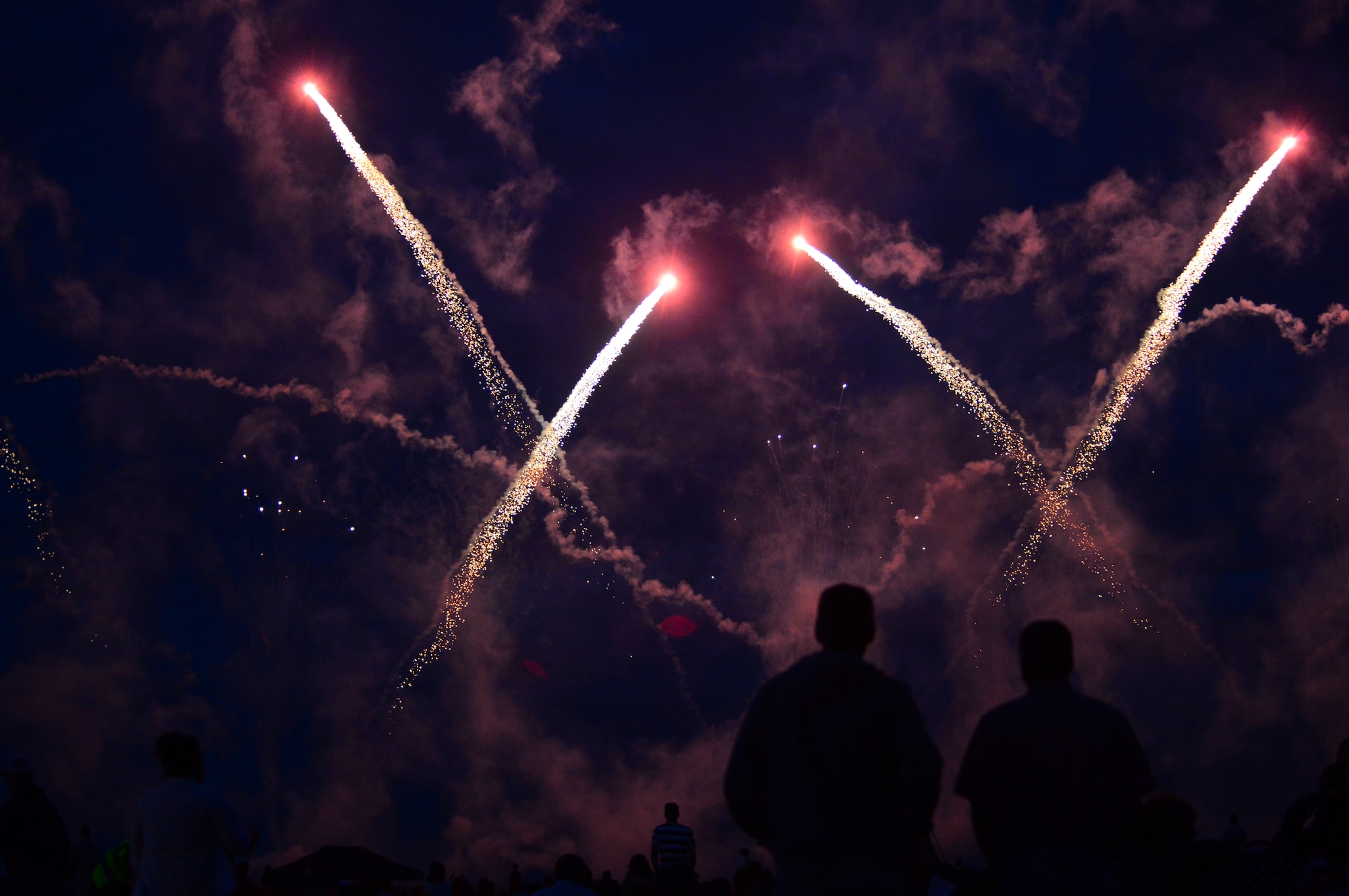 Royal Air Force Feltwell, England, hosted a celebration July 4, 2014. The free, public event featured many events and activities, including rides, games, food booths, an aerial demonstration from the RAF Red Arrows, and a fireworks display. (U.S. Air Force photo by Airman 1st Class Erin O’Shea/Released)