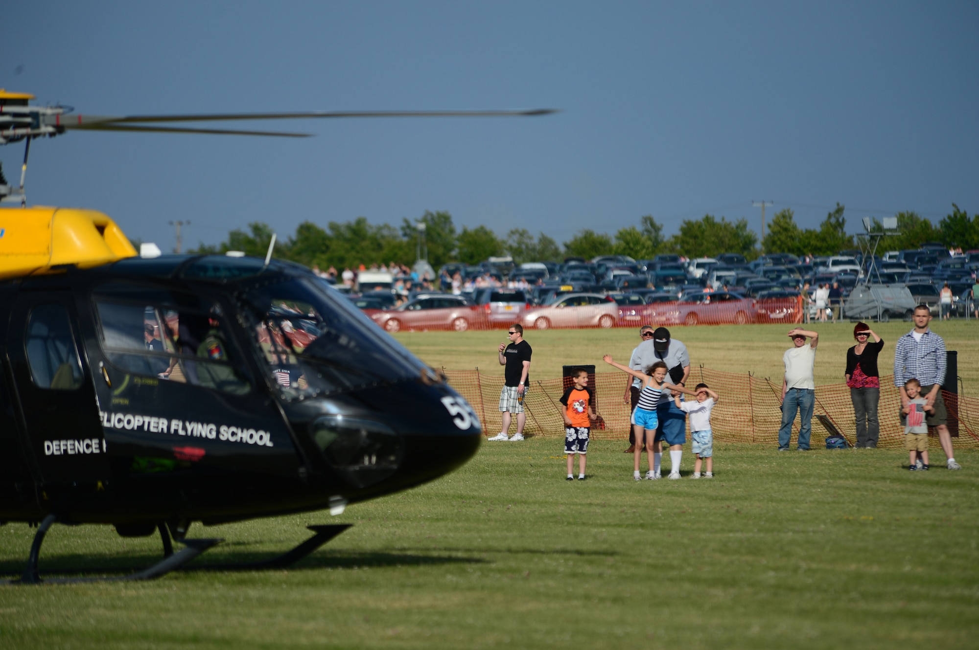 Royal Air Force Feltwell, England, hosted a celebration July 4, 2014. The free, public event featured many events and activities, including rides, games, food booths, an aerial demonstration from the RAF Red Arrows, and a fireworks display. (U.S. Air Force photo by Airman 1st Class Erin O’Shea/Released)