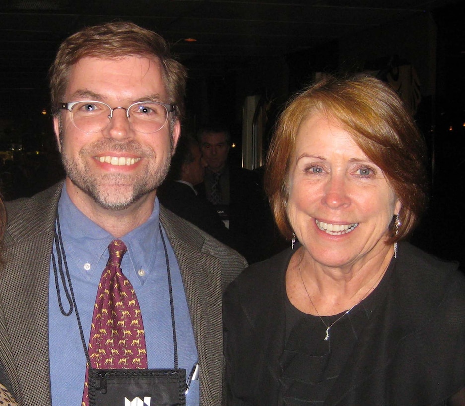 Jim Selegean, a hydraulic engineer with the Detroit District Army Corps of Engineers met Jo Ellen Darcy the assistant secretary of the Army for civil works. Both were attending the 33rd PIANC world congress last month.