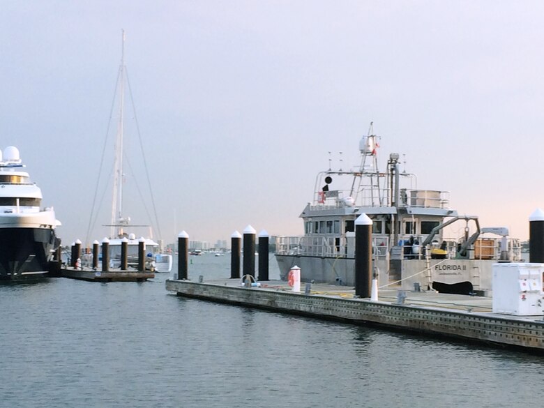 The Florida II in port, as it awaits another mission. 