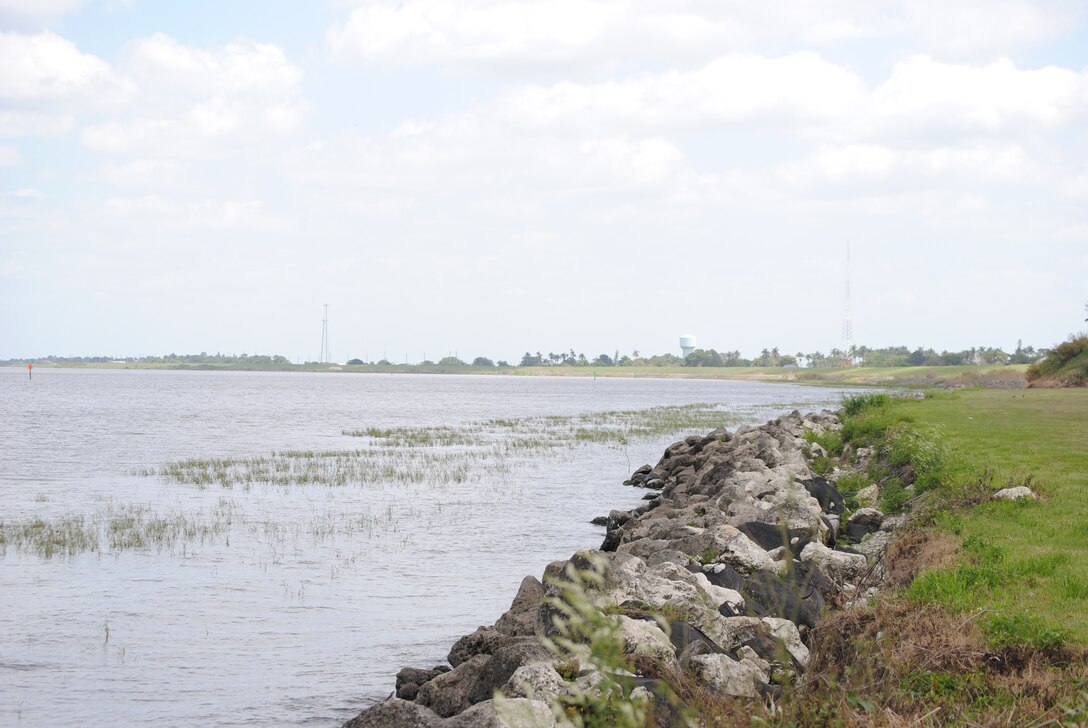 The water in Lake Okeechobee dropped to its lowest level in almost two years in the middle of June, when it hit 12.30 feet. The lower level means more storage to handle summer rains than in 2013, when an early start to the wet season kept the lake from receding to typical levels.