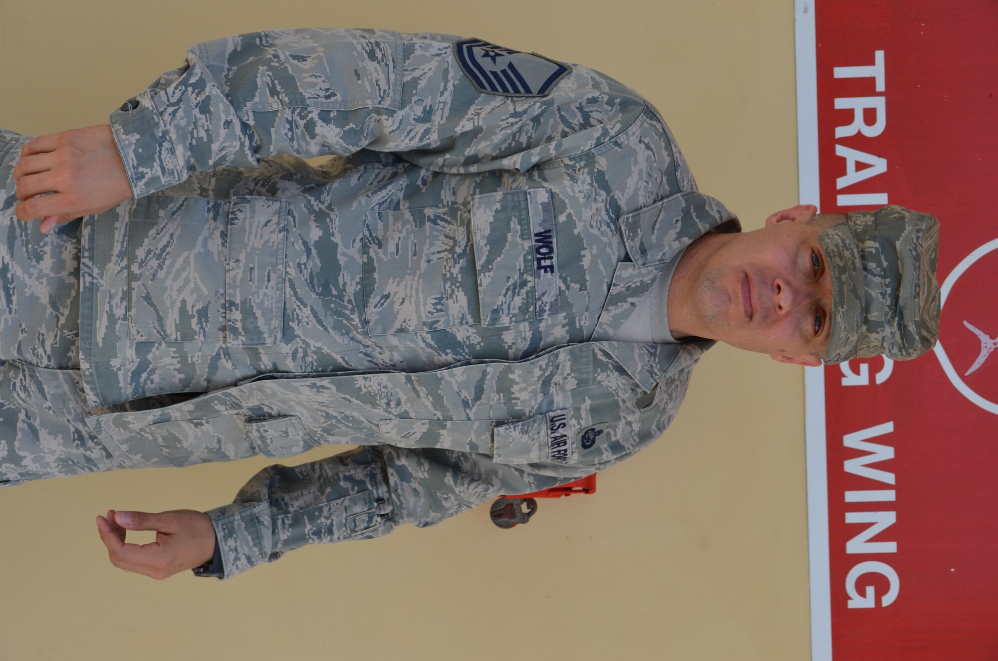 Master Sgt. George Wolf, New Horizons Tactical Operations Center/PERSCO superintendent, is currently deployed to Belize City, Belize, in support of the U.S. Southern Command sponsored New Horizons exercise. (U.S. Air Force photo/Master Sgt. Kelly Ogden)