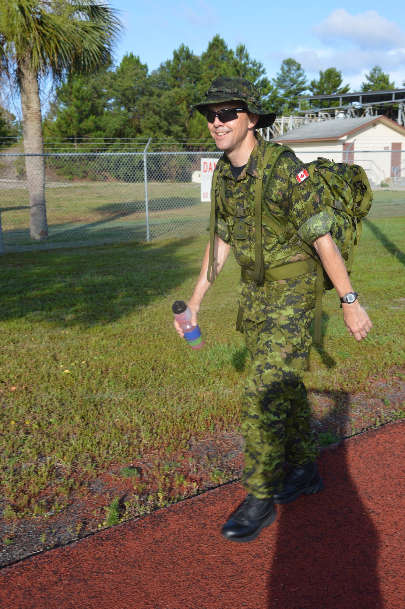 BGen Alain Pelletier trained daily for months to prepare to lead the contingent of Canadian marchers. (Photo by Mary McHale)