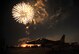 Fireworks light up the silhouette of an F-16 Fighting Falcon during Liberty Fest at Osan Air Base, Republic of Korea, July 4, 2014. Patriotic favorites made up the show’s soundtrack, including “Born in the U.S.A.” and “God Bless the U.S.A.” (U.S. Air Force photo/Airman 1st Class Ashley J. Thum)