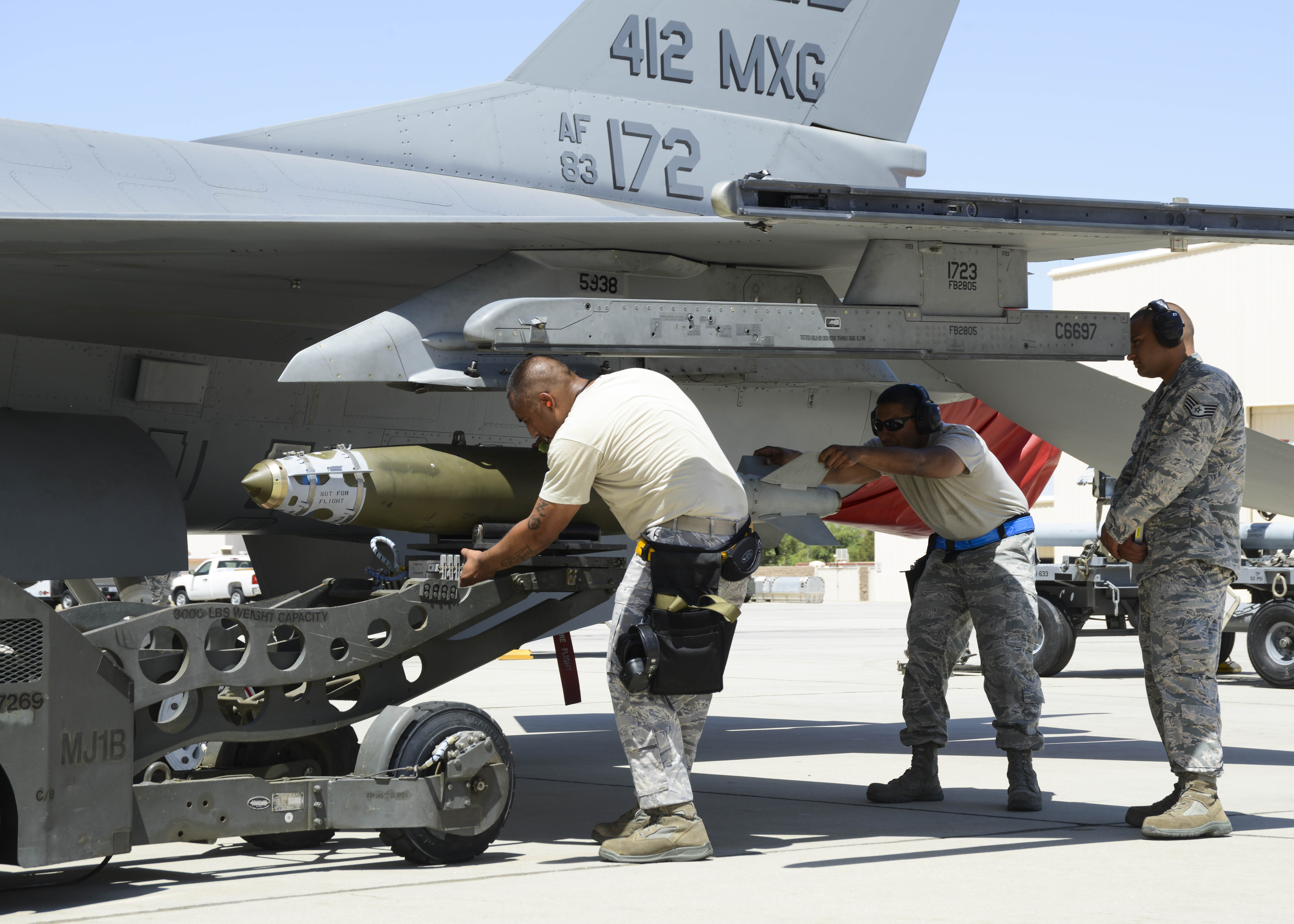 2nd Quarter Fighter Weapons Load Competition final one for 412th MXG