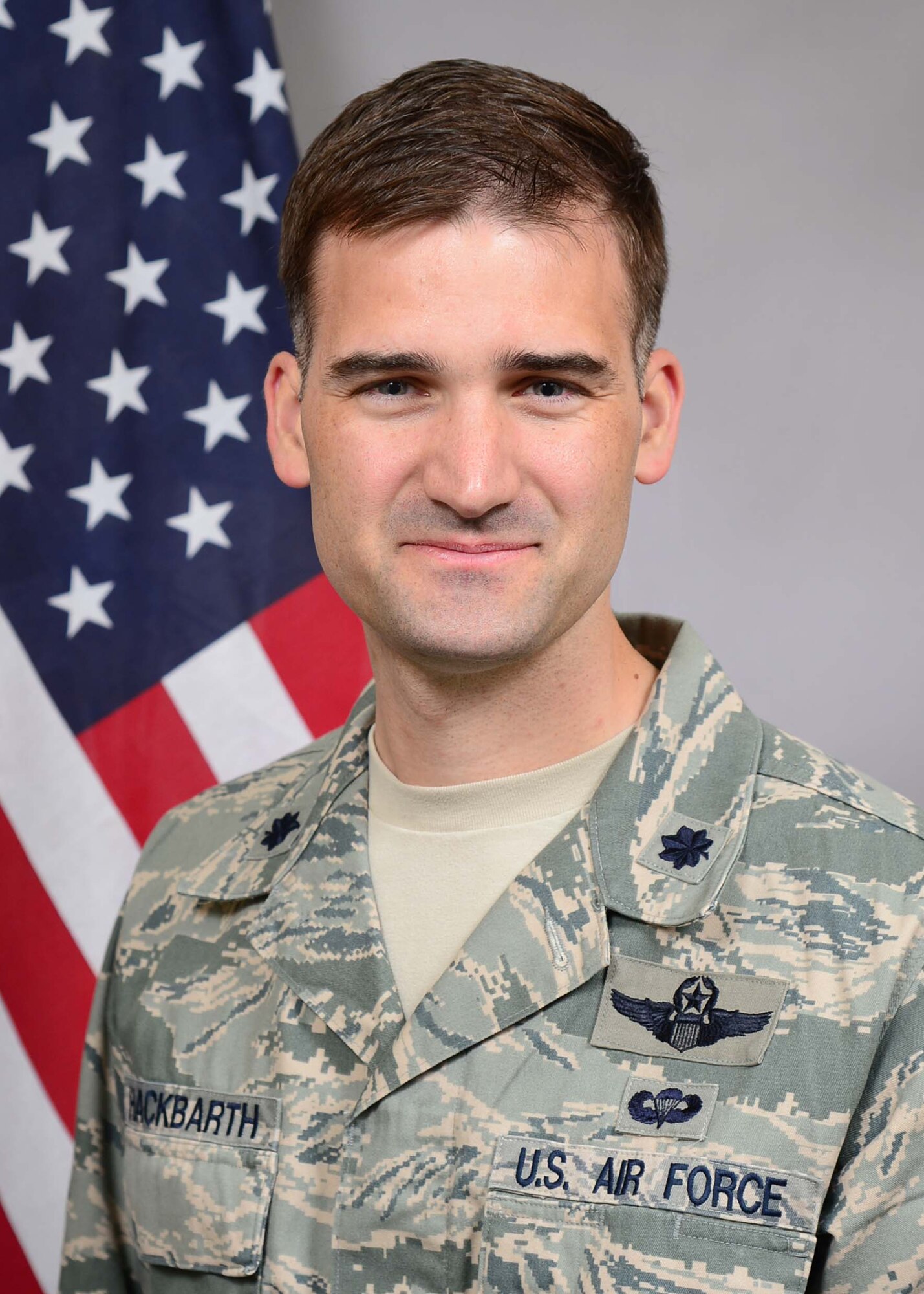 Deployed photograph of Lt. Col. James Hackbarth. (U.S. Air Force photo by Staff Sgt. Jeremy Bowcock)