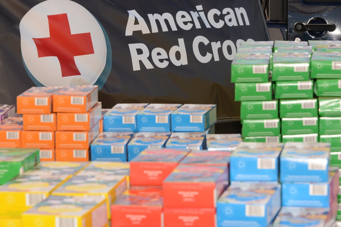 The American Red Cross gave out Girl Scout cookies during the Independence Day Celebration at Lejeune Field on July 4, 2014. 