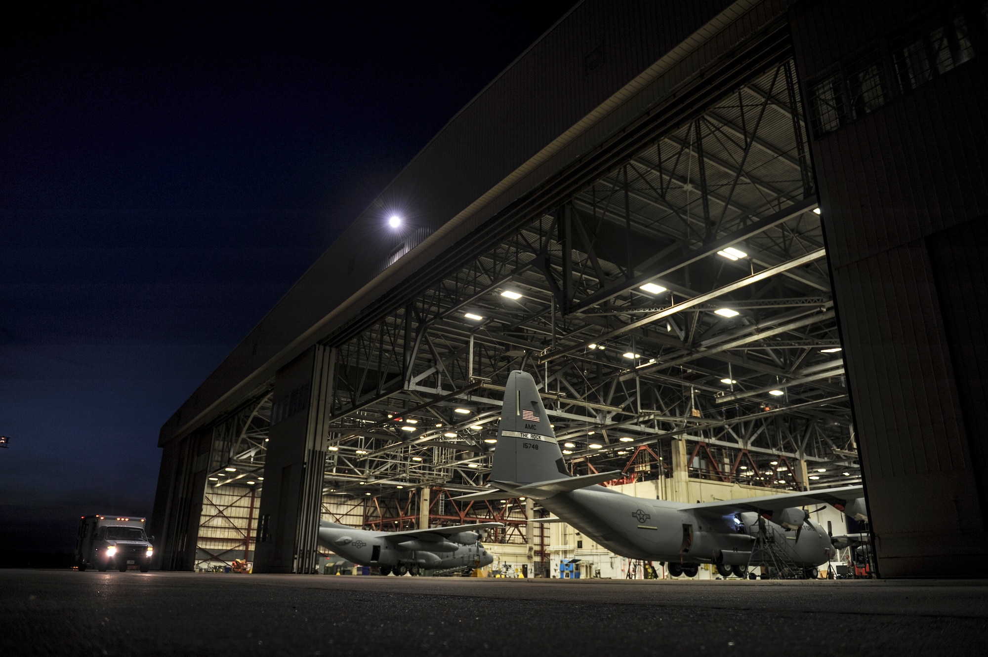 Maintainers from the 314th and 19th Aircraft Maintenance Squadrons work through the night June 20, 2014, at Little Rock Air Force Base, Ark. One of the essential parts of combat airlift is to deliver supplies to coalition troops on the ground and to do it safely and accurately. (U.S. photo by Airman 1st Class Cliffton Dolezal)