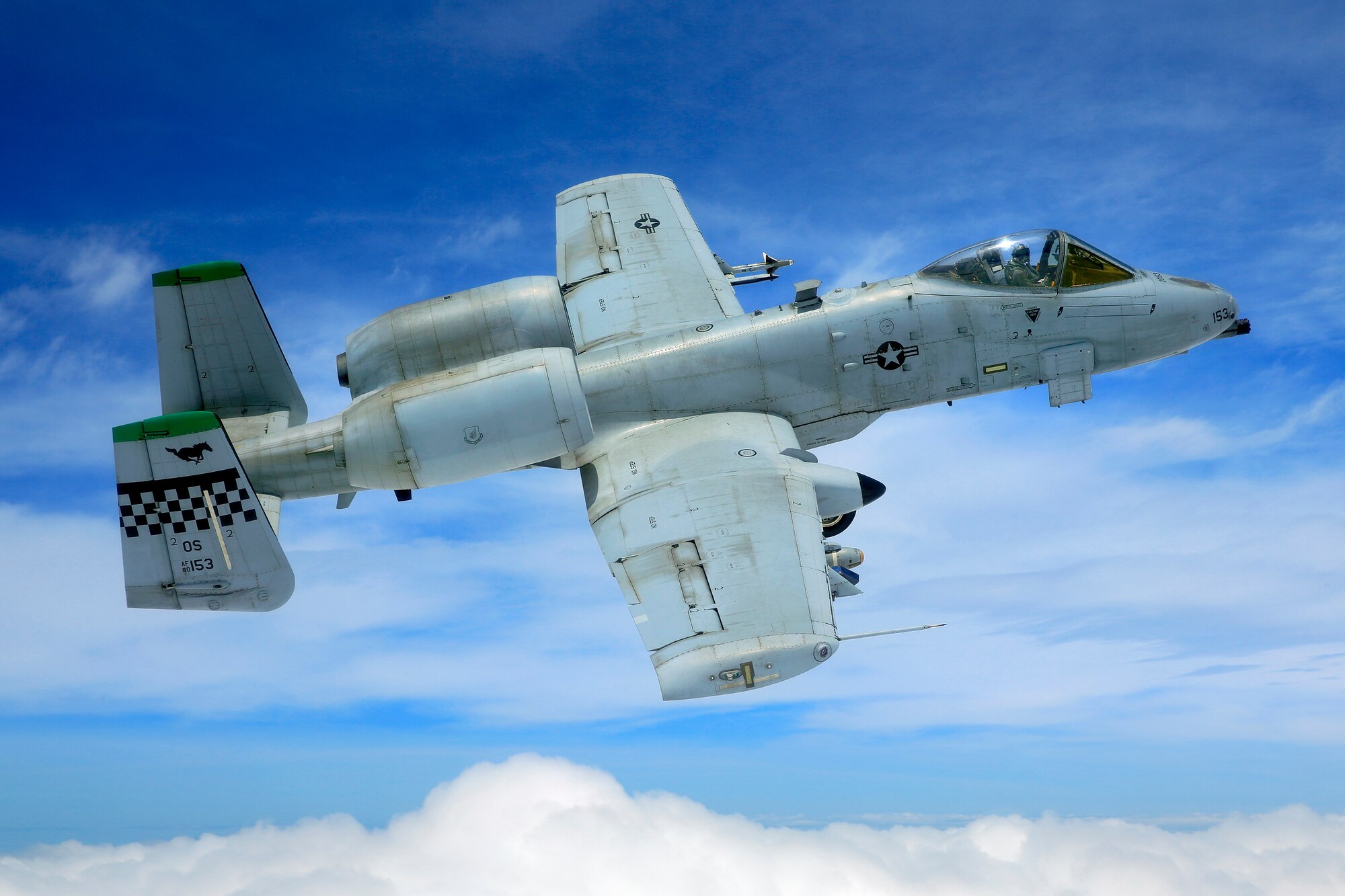 An A-10 Thunderbolt II from the 25th Fighter Squadron flies over the Republic of Korea, May 14, 2014. (Courtesy Photo/John M. Dibbs)