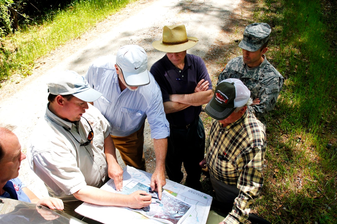 The regulatory team recently took a site visit to the mitigation sites proposed for the proposed Haile Gold Mine project. The sites would be used to complete restoration and enhancement projects to make up for filling wetlands on the proposed project site.