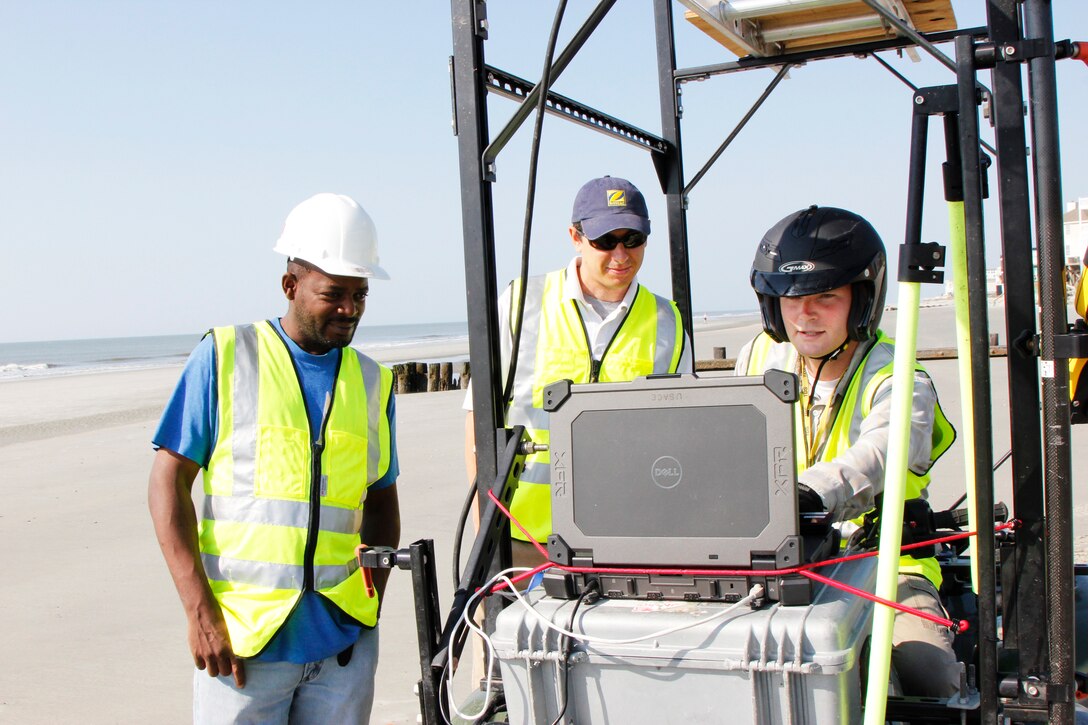 The Charleston District recently acquired a Light Detection and Ranging (LiDAR) system that allows us to get detailed imagery of the topography of our projects. The survey team mounted the LiDAR onto an ATV and created the RAMbLr (Rapid Assessment Mobile LiDAR) which enables them to take quick assessments of project conditions.
