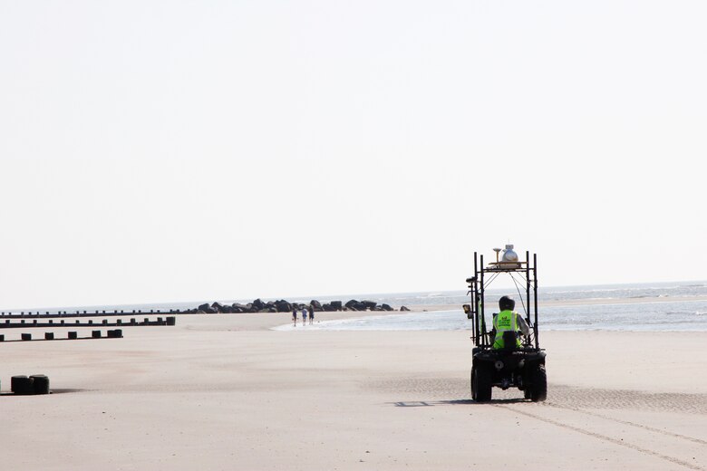 The Charleston District recently acquired a Light Detection and Ranging (LiDAR) system that allows us to get detailed imagery of the topography of our projects. The survey team mounted the LiDAR onto an ATV and created the RAMbLr (Rapid Assessment Mobile LiDAR) which enables them to take quick assessments of project conditions.