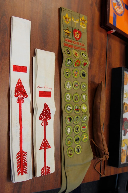 The Charleston District has nine Eagle Scouts in our approximately 250 employees. Each of these Eagle Scouts has a different story about their experience. Here are some sashes from Joe Moran's collection of memorabilia.