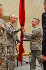 Lt. Col. Timothy R. Vail assumes command of the U.S. Army Corps of Engineers, Walla Walla District, from Northwestern Division Commander Brig. Gen. John S. Kem during a change-of-command ceremony held in Walla Walla, Wash., on July 11.
