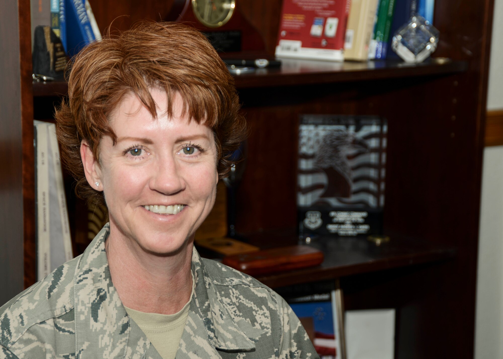 Chief Master Sgt. Andrea Gates took over as Air Force Test Center command chief this past May. (U.S. Air Force photo by Rebecca Amber)