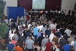 More than 300 individual ready reserve Airmen attend the IRR Muster hosted July 11, 2014 at l Joint Base San Antonio-Lackland's Arnold Hall. ( U.S. Air Force photo by Senior Airman Lynsie Nichols)