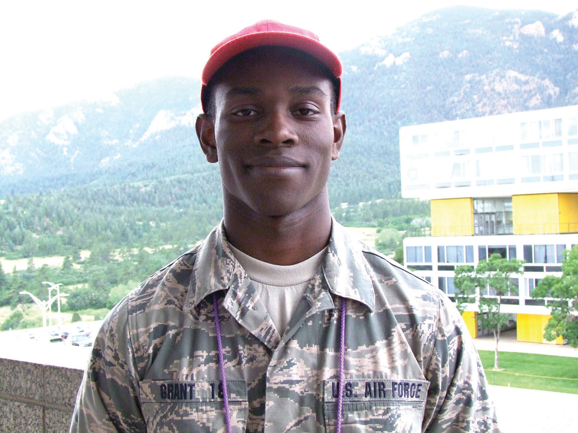 Basic Cadet Alexander D. Grant, from Cleveland. He's assigned to Cobra squadron. (U.S. Air Force photo/Senior Airman Veronica Ward)