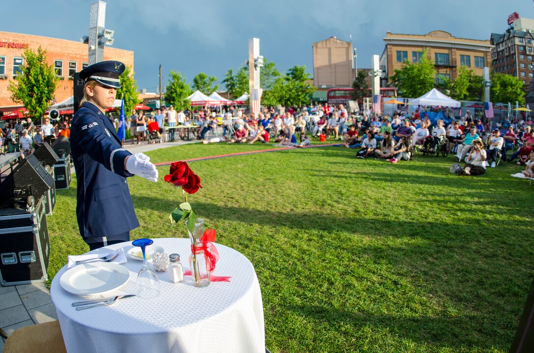 The United States Air Force Academy Band performed an Independence Day Celebration for audiences in Wyoming and South Dakota.  (U.S. Air Force photo/Tech. Sgt. Patrick Brush)