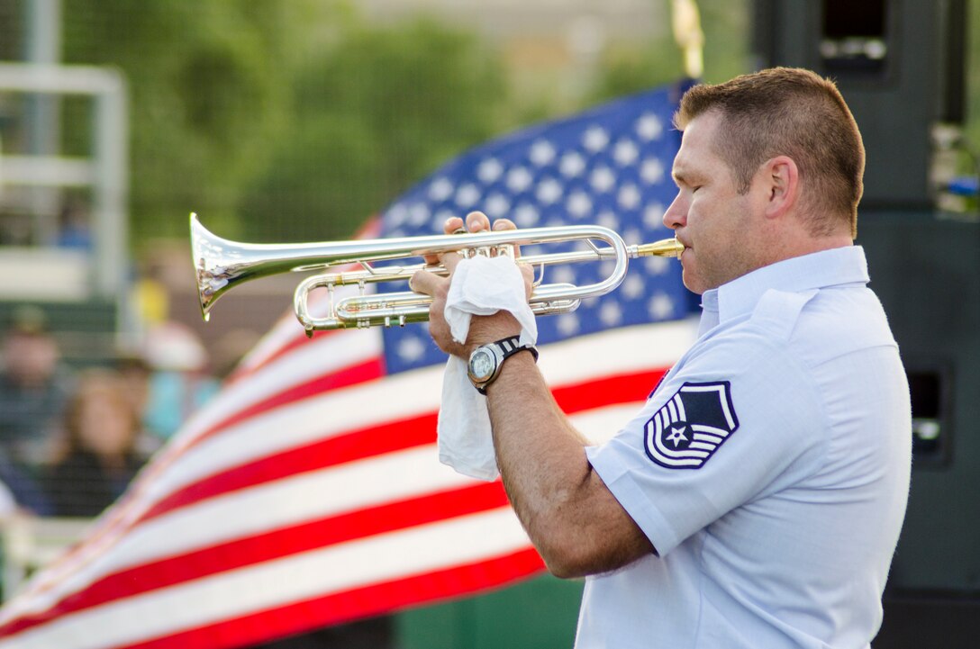 The United States Air Force Academy Band performed an Independence Day Celebration for audiences in Wyoming and South Dakota.  (U.S. Air Force photo/Tech. Sgt. Patrick Brush)