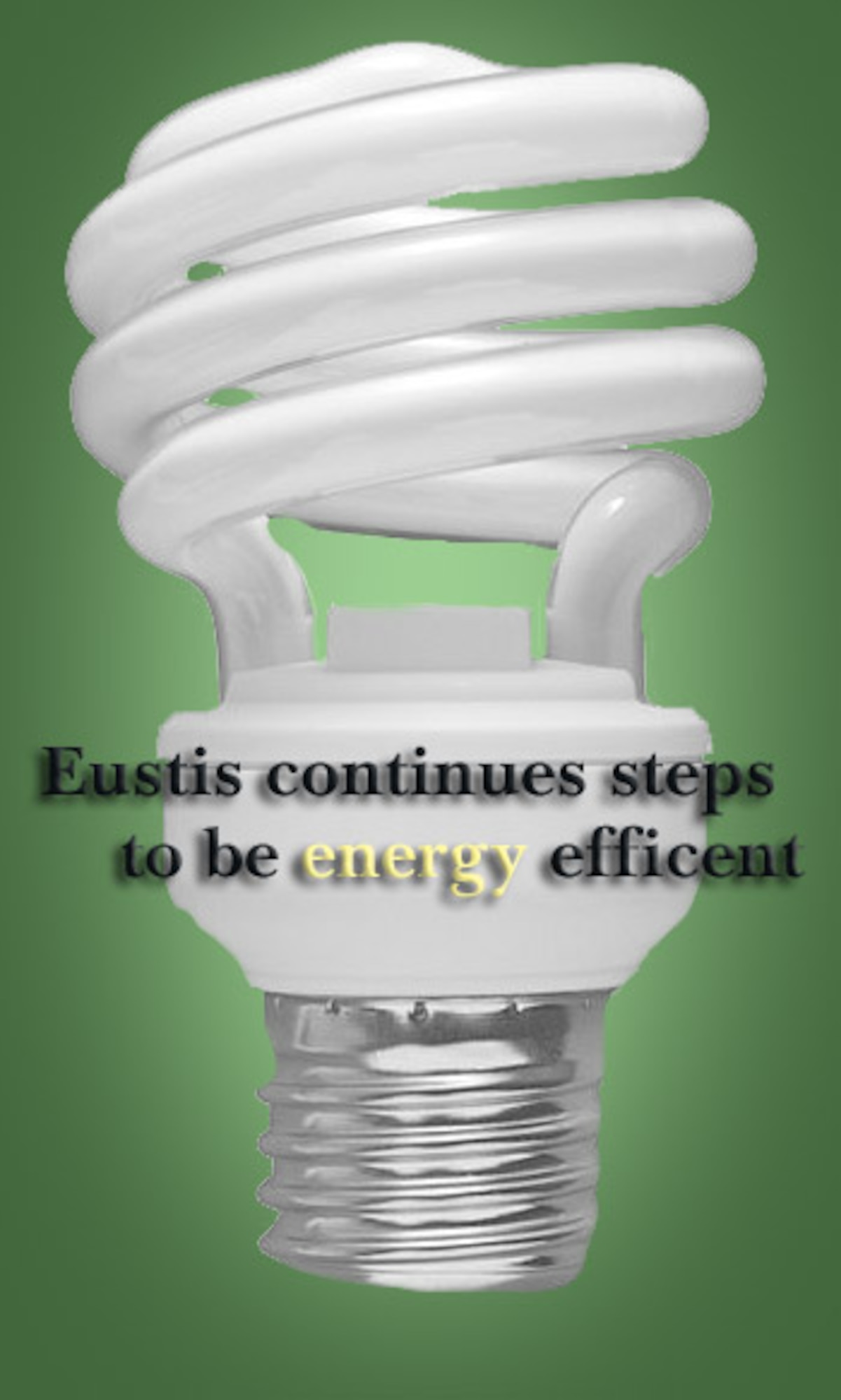Since 2008, personnel at Fort Eustis, Va., have helped reduce the base’s annual energy costs by $1.3 million by undertaking several energy saving contracts. Projects such as new lighting, lighting controls, insulation, heating and air conditioning units, solar tracking skylights and solar hot water heating helped contribute to those savings. (U.S. Air Force graphic by Airman 1st Class Kimberly Nagle/Released) 