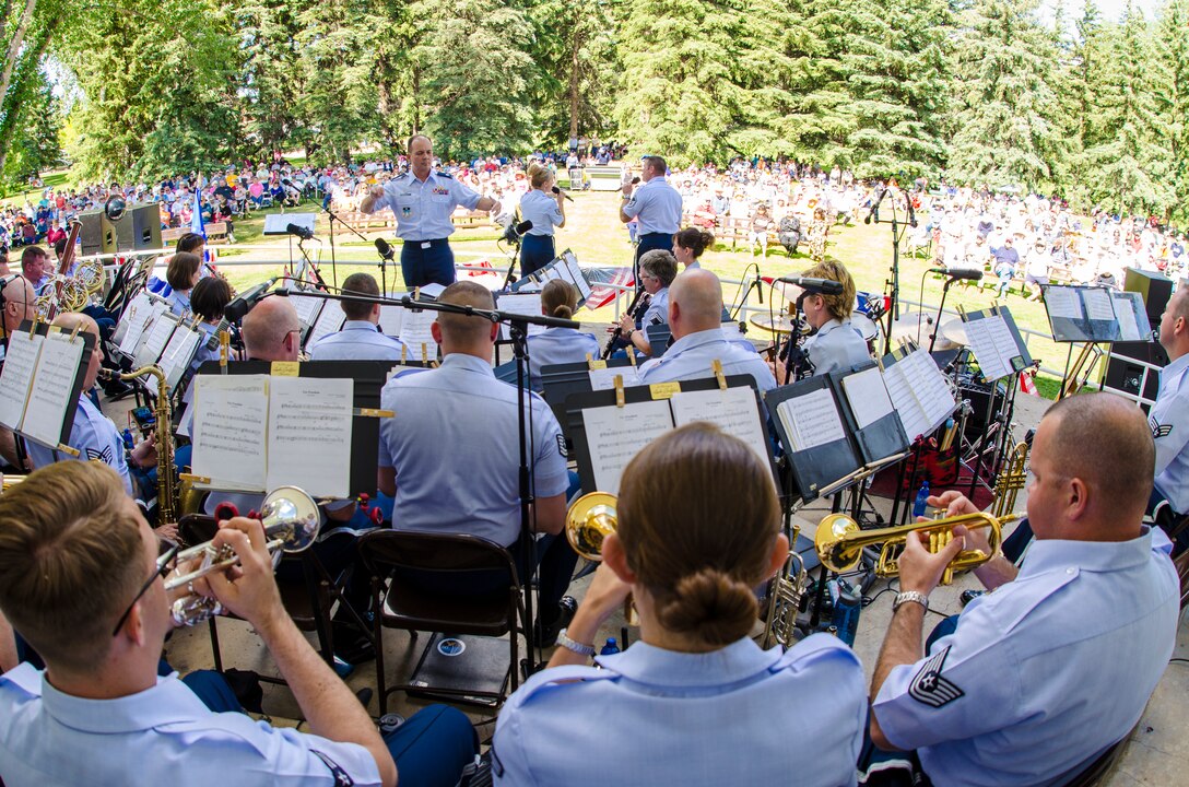 The United States Air Force Academy Band performed an Independence Day Celebration for audiences in Wyoming and South Dakota.  (U.S. Air Force photo/Tech. Sgt. Patrick Brush)