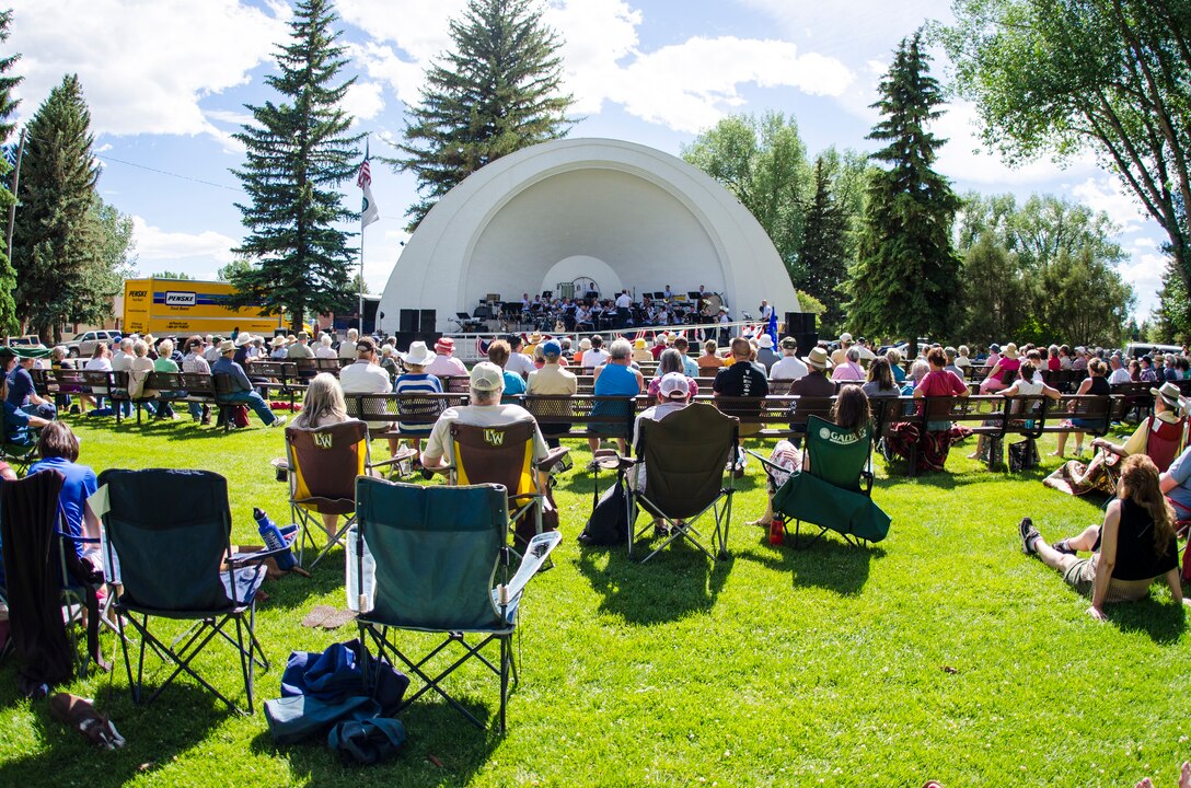 The United States Air Force Academy Band performed an Independence Day Celebration for audiences in Wyoming and South Dakota.  (U.S. Air Force photo/Tech. Sgt. Patrick Brush)