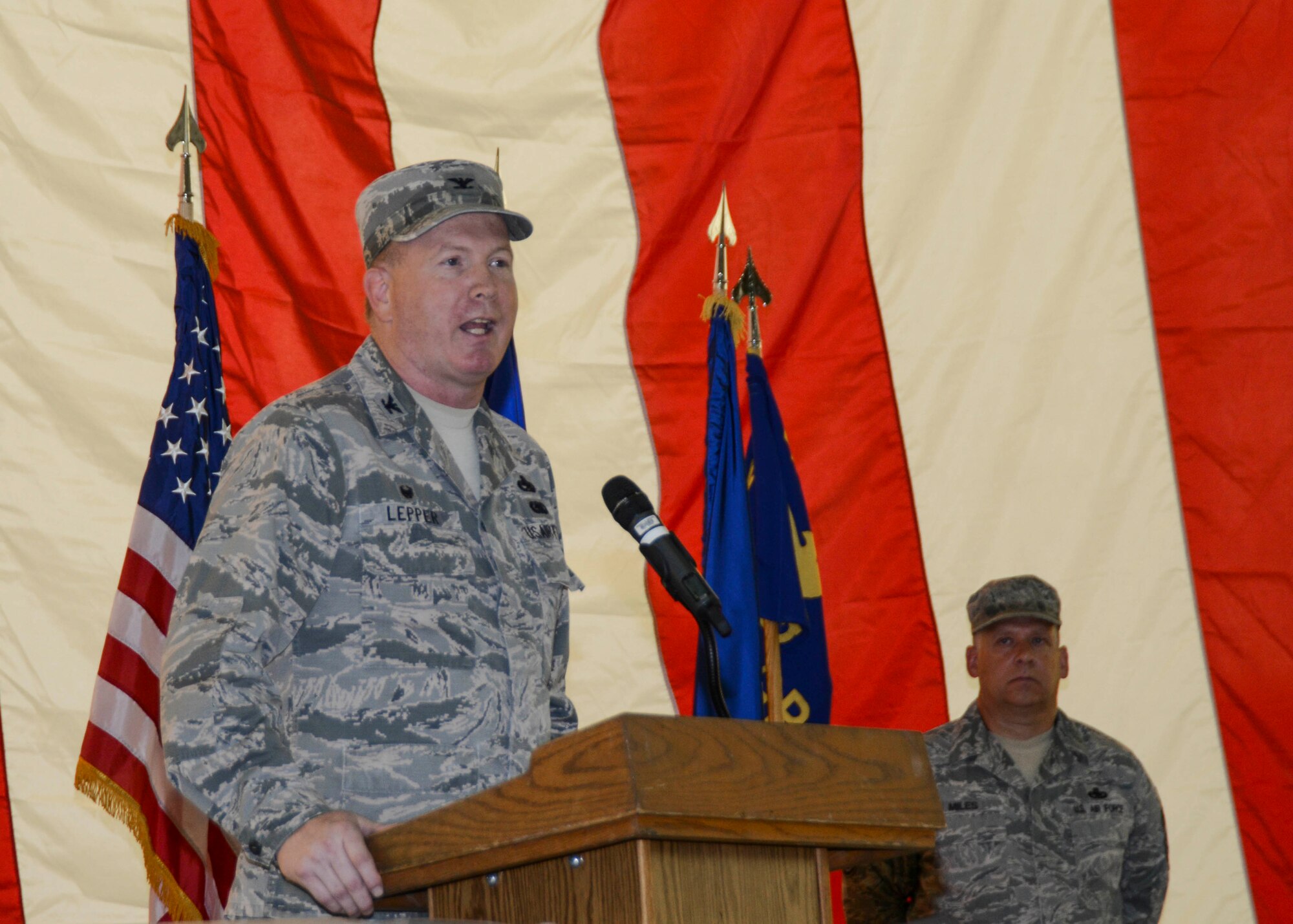 New 412th Maintenance Group commander, Col. Robert Lepper, is joining Edwards AFB from the 309th Aerospace Maintenance and Regeneration Group at Davis-Monthan Air Force Base, Ariz. (U.S. Air Force photo by Rebecca Amber)