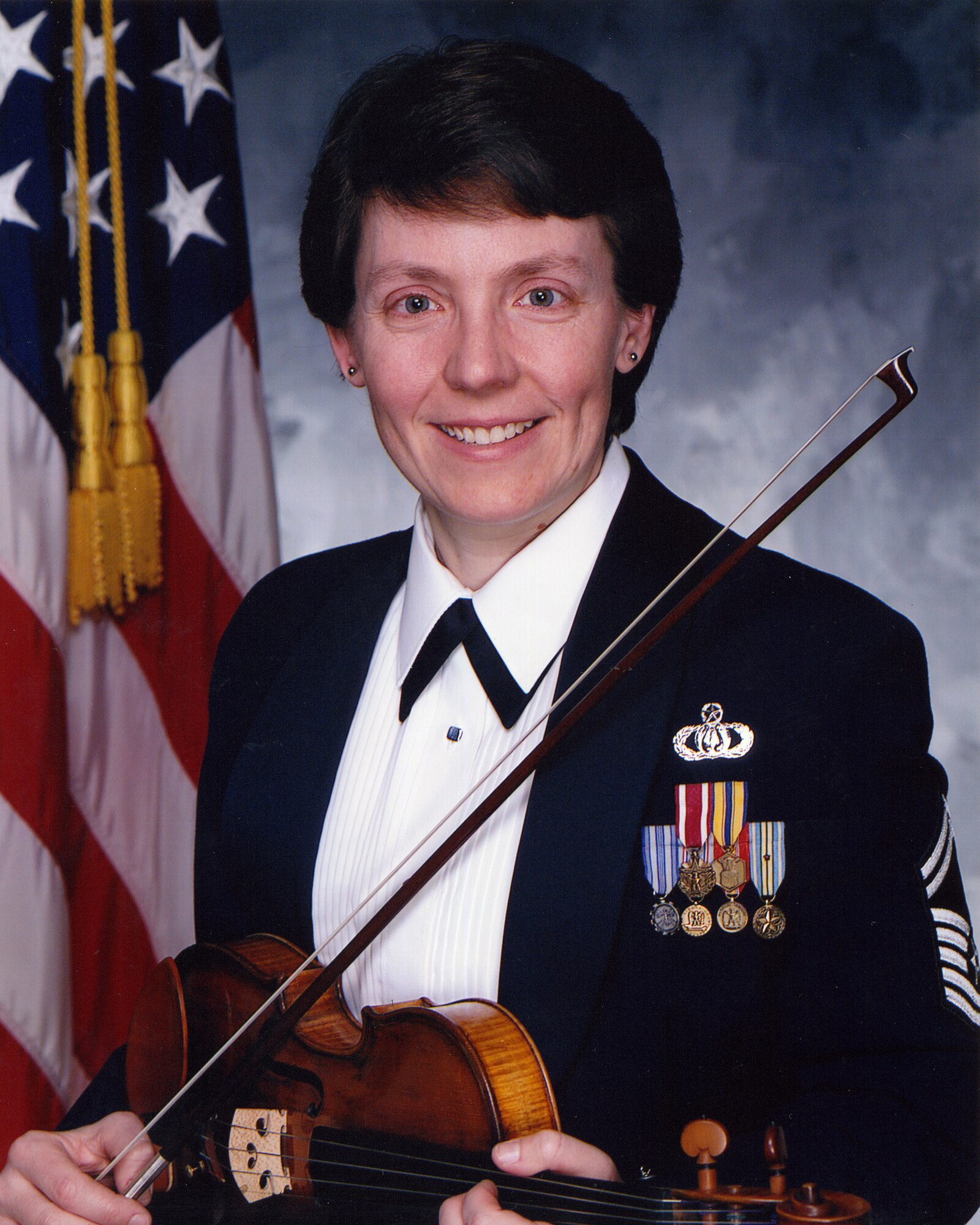 Senior Master Sgt. Deborah Volker is one of 9 Band members who were recently 
selected for promotion. She is the only Band member in this promotion cycle to 
be selected for the rank of chief master sergeant. (U.S. Air Force 
photo/released)
