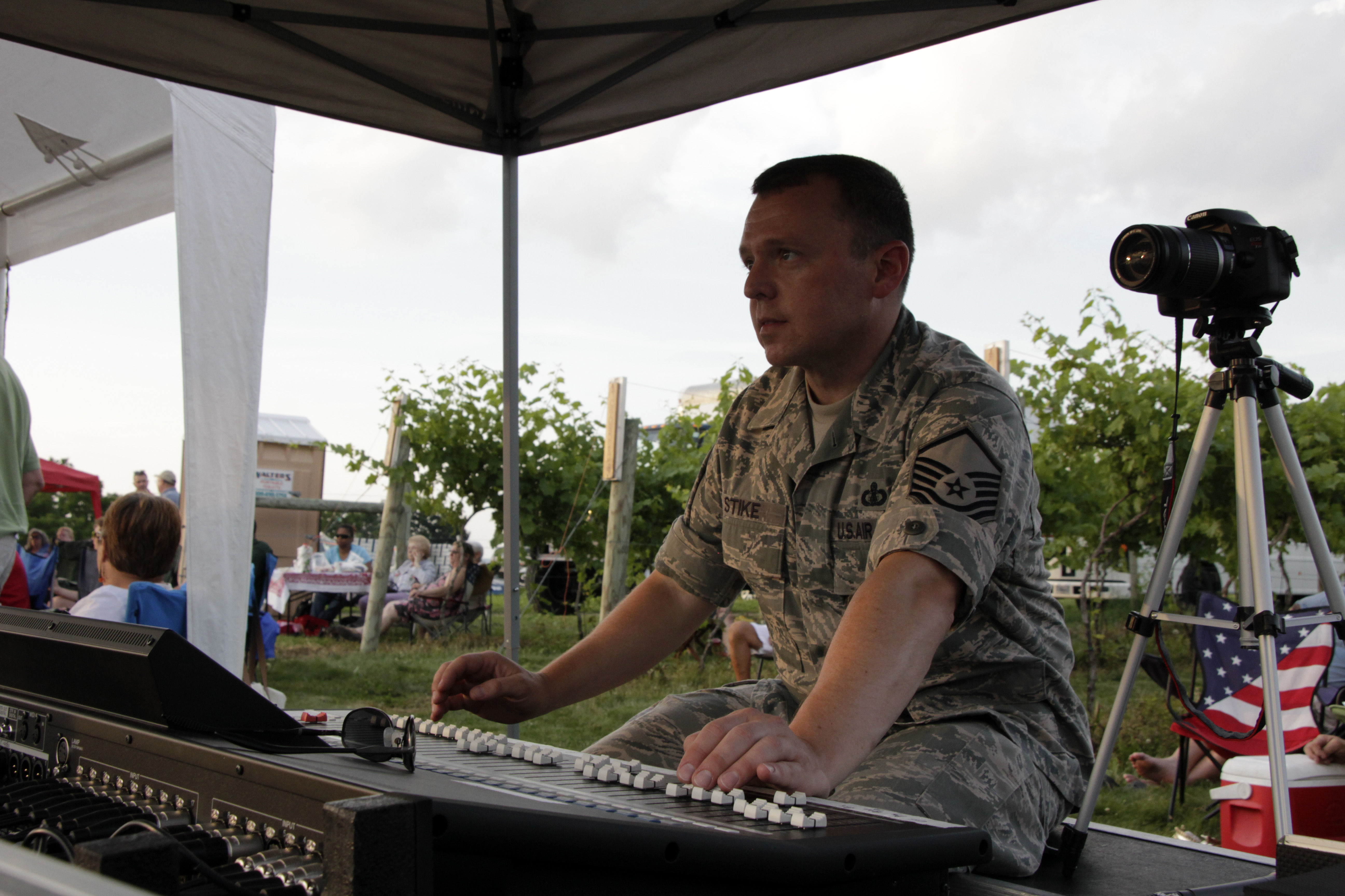 Air National Guard Band of the Northeast performs at vineyard