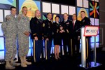 The Florida National Guard Counterdrug Program was presented the 2012 Outstanding State National Guard Civil Operations Program Award during the 2012 Community Anti-Drug Coalitions of America National Leadership Forum in Washington, D.C., Feb. 7, 2012. The Program was recognized for their outstanding and longstanding commitment to community coalitions in Florida.