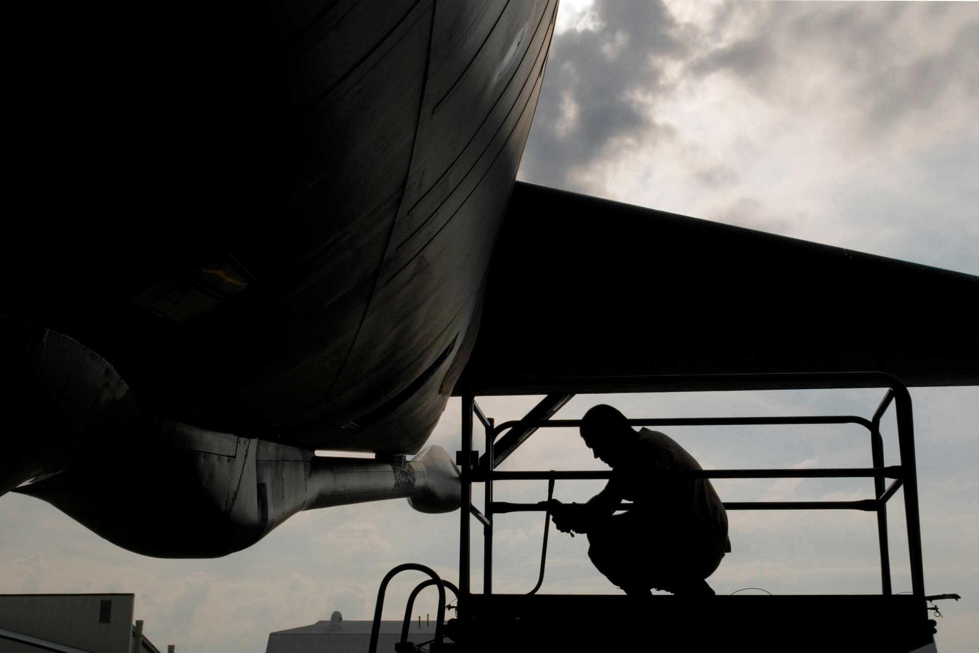 Senior Airman Jeremy Ellert, 434th Aircraft Maintenance Squadron crew chief, reviews technical orders during a home-station check of a KC-135R Stratotanker at Grissom Air Reserve Base, Ind., July 12, 2014. Home-station checks are conducted every 60 days and include lubrication of service components, various inspections, operational checks, servicing and repair of any identified discrepancies. (U.S. Air Force photo/Staff Sgt. Ben Mota)