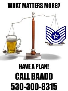 Beale Airmen Against Drunk Driving (U.S. Air Force graphic by Fiona Kilfoyle/ Released)
