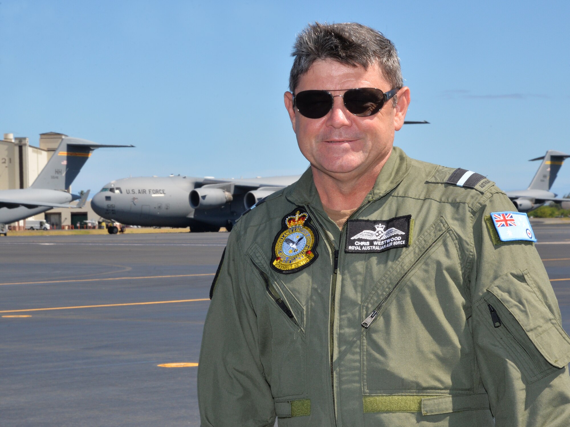 Air Commodore Chris Westwood of the Royal Australian Air Force serves as the Combined Forces Air Component Commander for Rim of the Pacific 2014. RIMPAC is a U.S. Pacific Command-hosted biennial multinational maritime exercise designed to foster and sustain international cooperation on the security of the world's oceans. (U.S. Air Force photo/Staff Sgt. Alexander Martinez)
