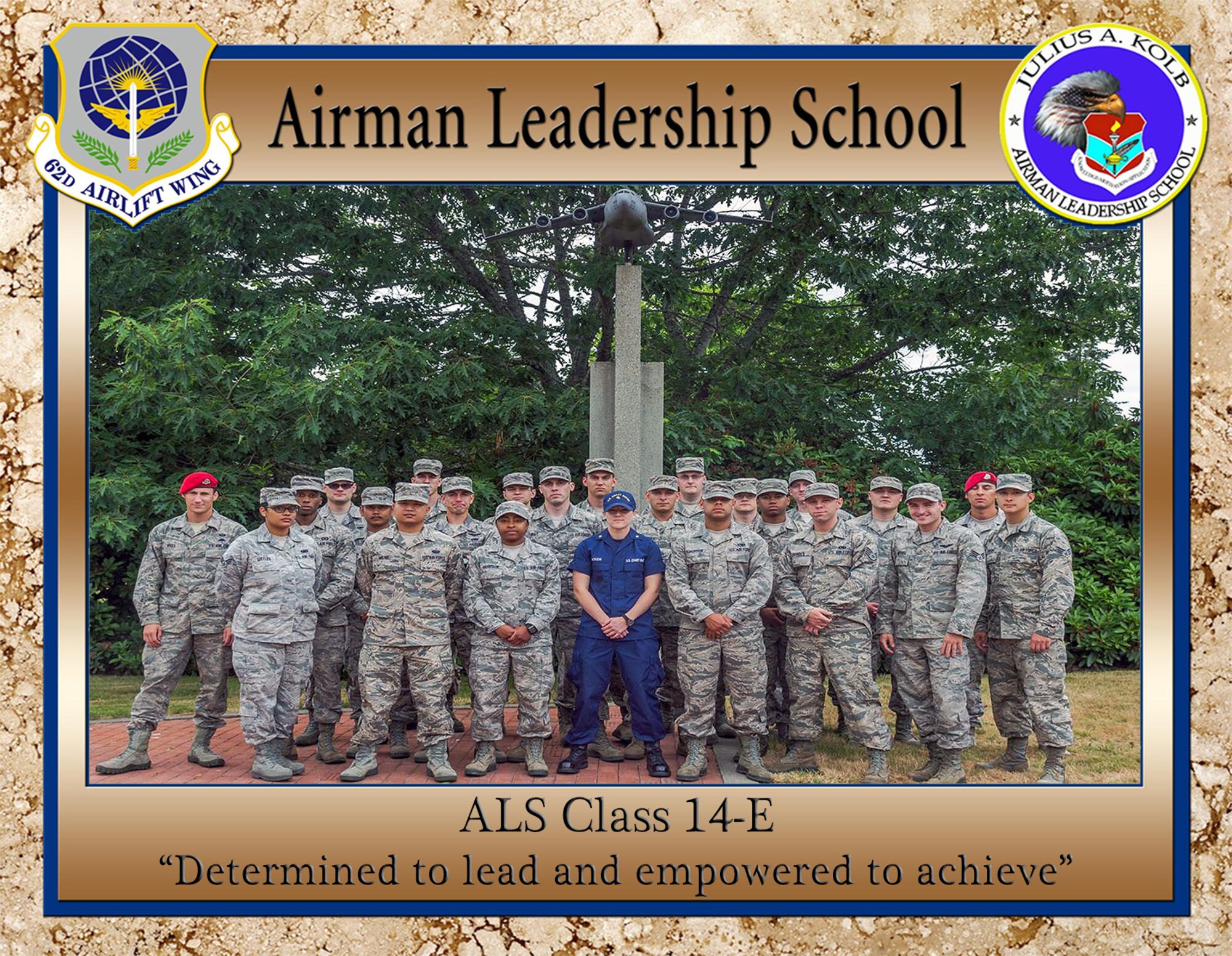 Congratulations to the Airmen who graduated Julius A. Kolb Airman Leadership School July 10, 2014 at Joint Base Lewis-McChord, Wash. (Courtesy photo)
