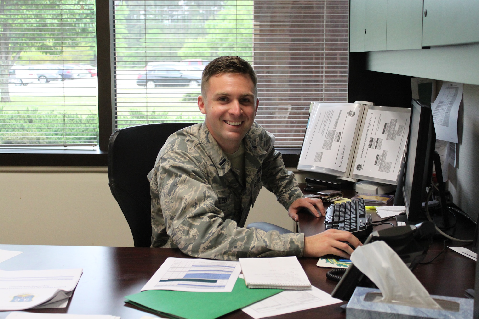 1st Lt. Justin Leo talks about the poor decisions that led to his accident in Germany. Leo is a member of the Airman-to-Airman Safety Advisory Council, an Air Force Chief of Safety peer-to-peer program of Airmen who share their experiences with life-changing mishaps in support of the Air Force mishap prevention program. (Courtesy Photo)