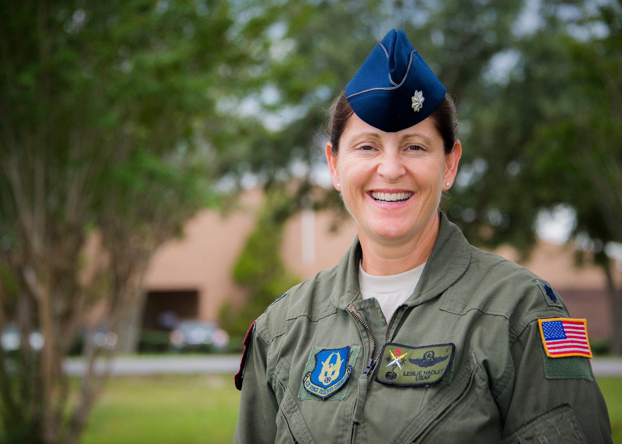 Lt. Col. Leslie Hadley, the 919th Special Operations Support Squadron commander, took part in honoring the Women Airforce Service Pilots at the National WASP WWII Museum recently. The WASPs are the group of female pilots that supported the Army Air Force during the second world war.  This was Hadley’s third time helping at an event for the women. (U.S. Air Force photo/Tech. Sgt. Jasmin Taylor)