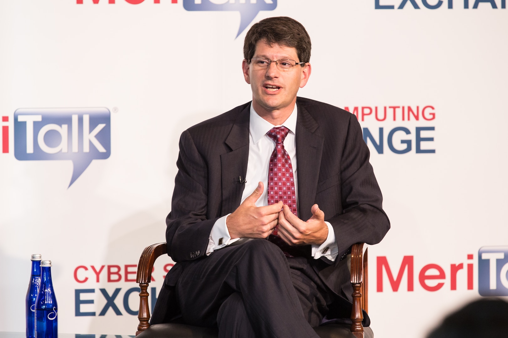DIA’s Chief Information Officer Grant Schneider talks about data security during a panel discussion hosted by MeriTalk June 18. 