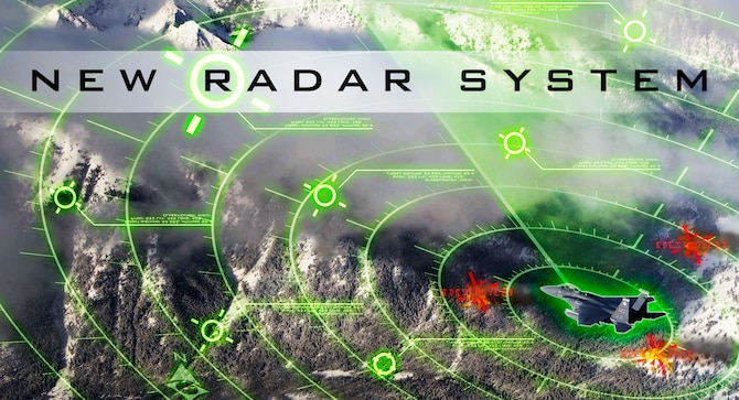 The first 389th Fighter Squadron F-15E Strike Eagle received a Radar Modernization Program upgrade at Mountain Home Air Force Base, Idaho in June. The new radar system is designed to retain functionality of the old legacy radar system while providing expanded mission employment capabilities. (Original photo/Jamie Hunter, U.S. Air Force graphic/Tech. Sgt. Samuel Morse)