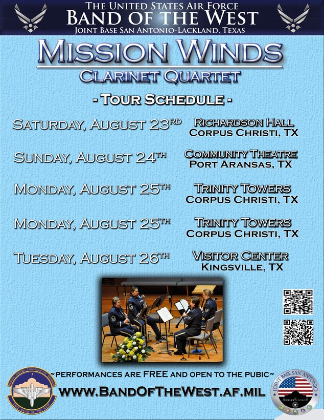 Mission Winds August 2014 Tour Flyer